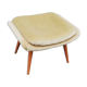 Vintage stool beige fabric
