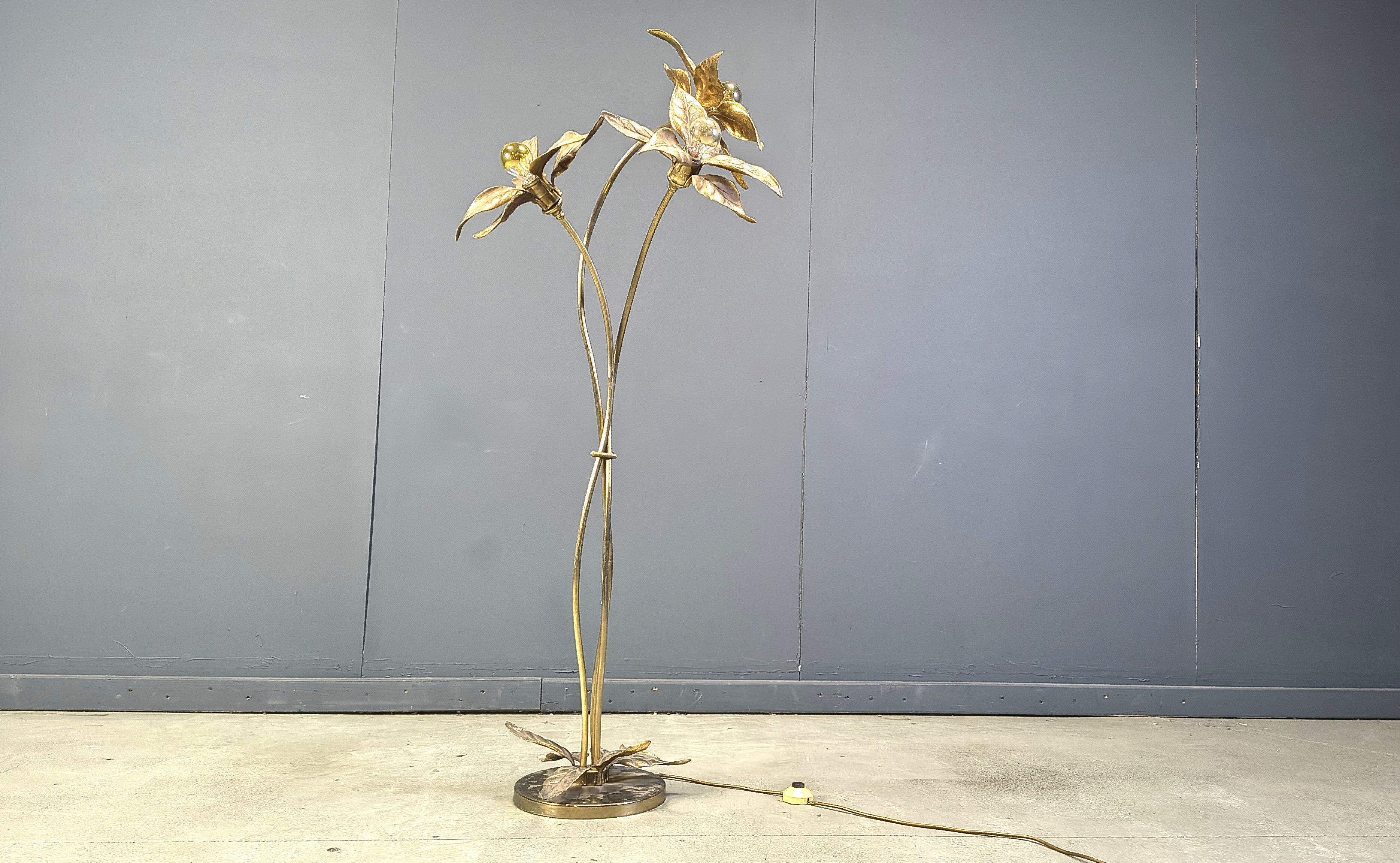 Willy Daro flower floor lamp, 1970s