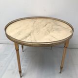 Brass and marble coffee table 60s