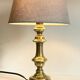 Lampe chic ancien bougeoir laiton massif