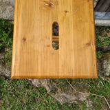 High wooden stool