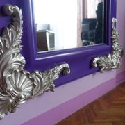 Large Venetian-style purple Italian mirror