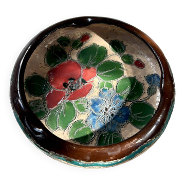 Bowl / trinket dish Vallauris with floral decoration – 1950s-60s