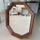 Vintage Italian octagonal mirror from the 70s 47*40cm