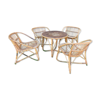 Rattan garden furniture