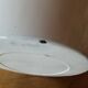 Large vintage basin in white enameled sheet metal