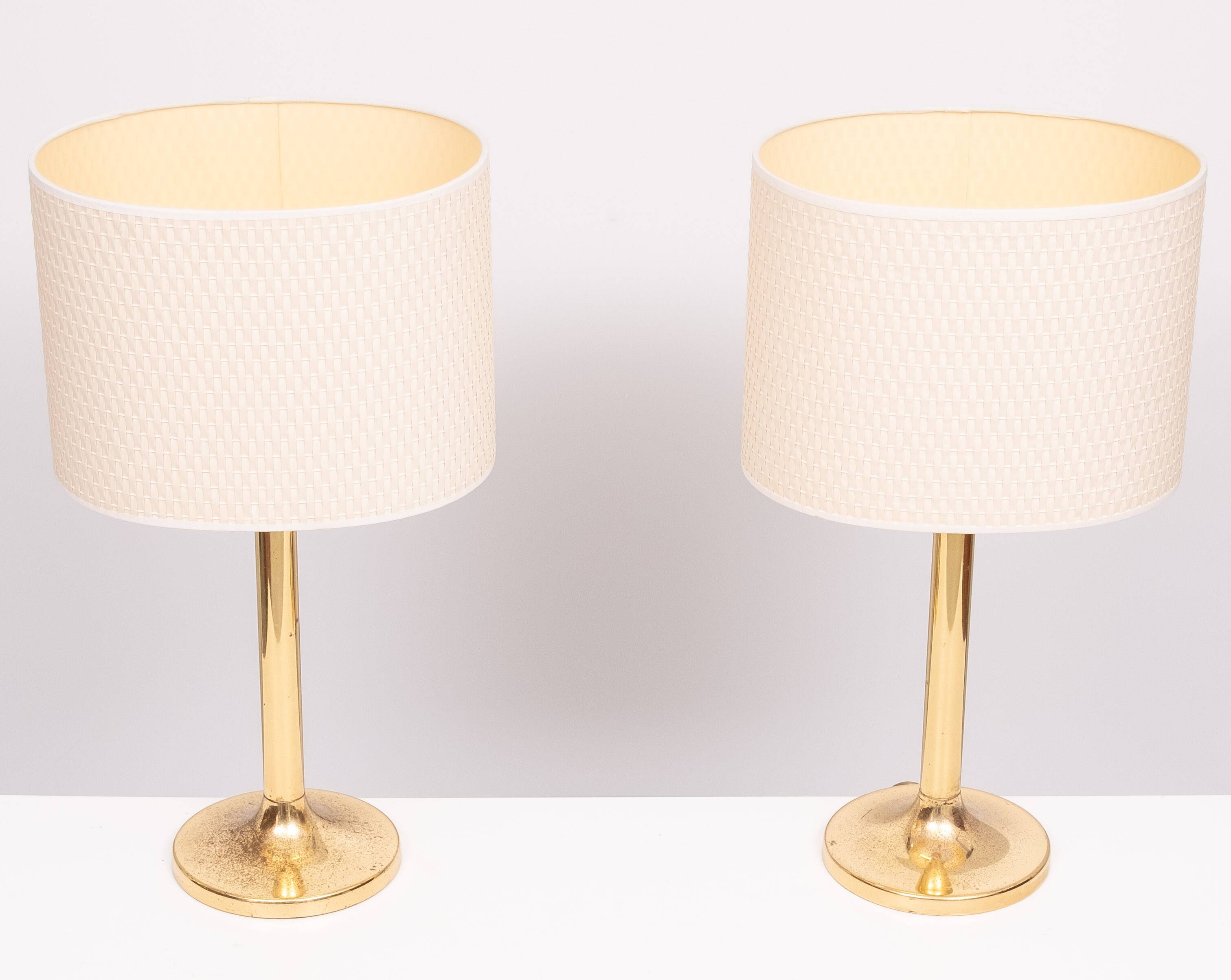Sölken Leuchten Brass table lamps 1970s Germany