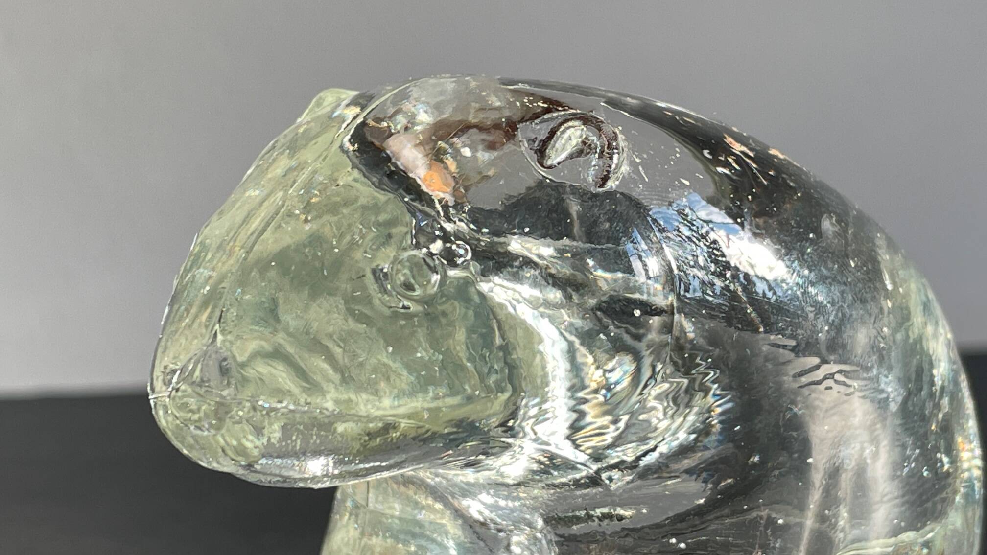 Semi-crystal candle holder Polar BEAR Shape Vintage