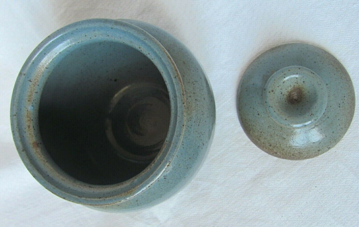 Pot grès bleu céladon, Art populaire sud de la France