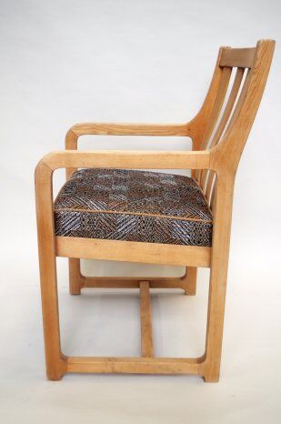 Set of six chairs in oak from the years 1950/1960