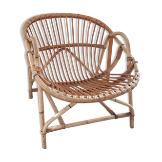1960s rattan armchair