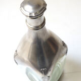 Crystal and pewter carafe