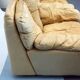Vintage pair of leather armchairs by Ammannati and Vitelli for Brunati, Italy 1970s.