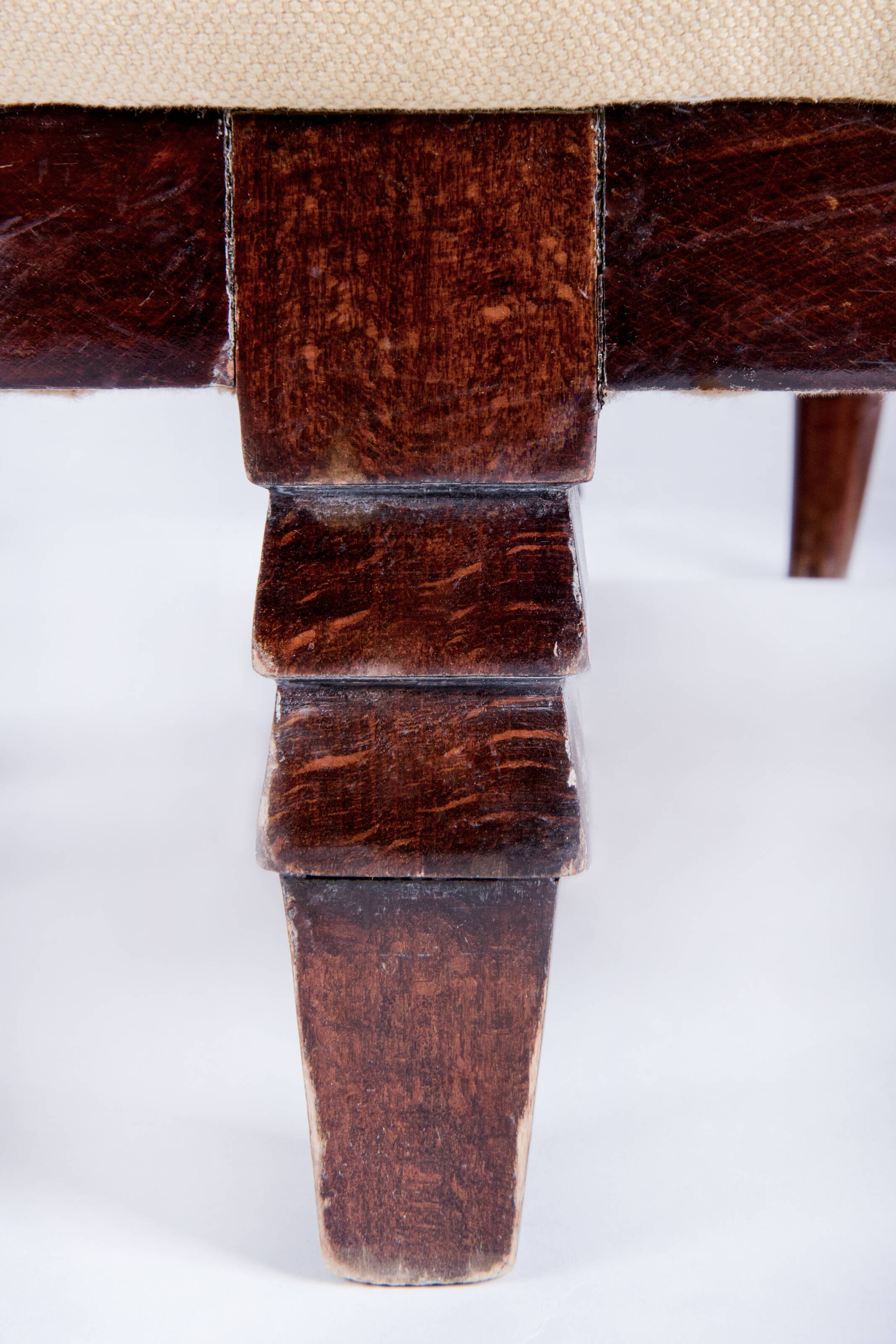 Set of armchairs and Ottoman art-deco