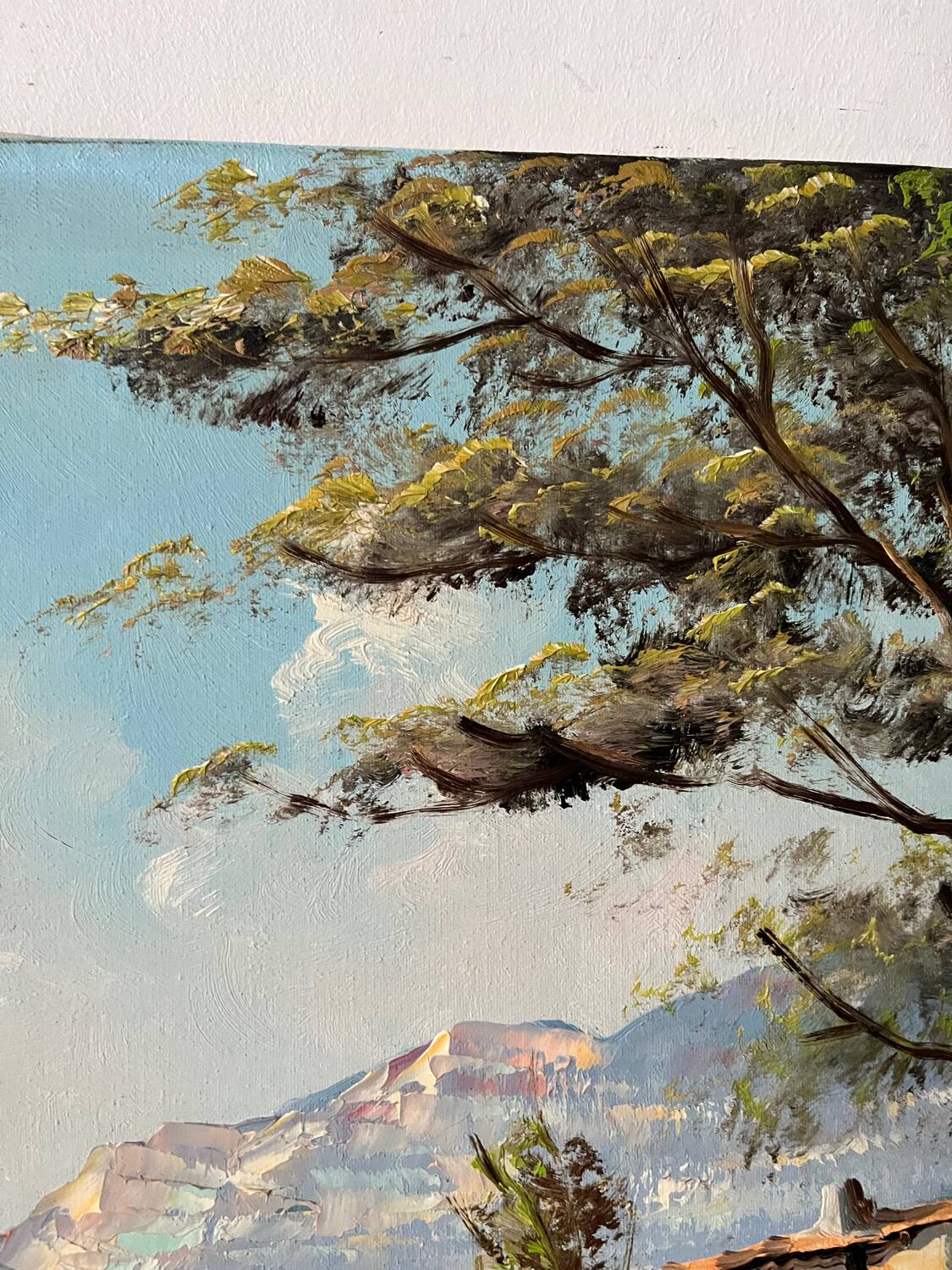 Villa by the seaside in Ramatuelle, oil on canvas signed Picard 1926.