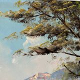 Villa by the seaside in Ramatuelle, oil on canvas signed Picard 1926.