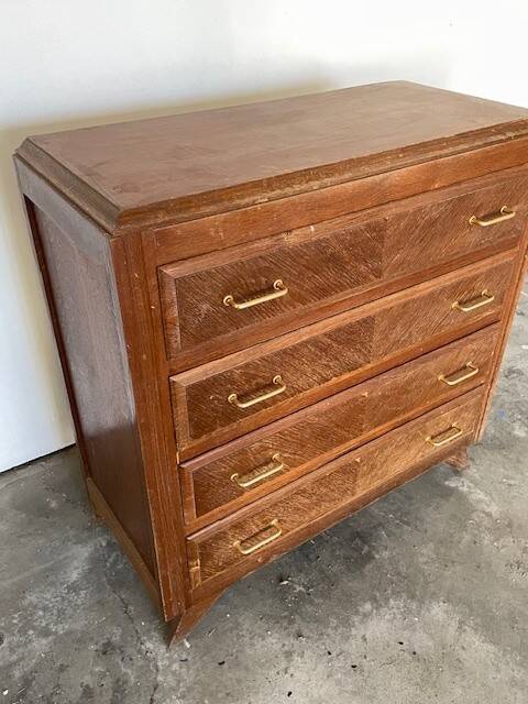 commode vintage 4 tiroirs