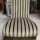 Chauffeuse fauteuil en velours époque Napoléon iii
