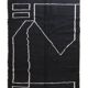 Black and white rug (Moroccan handmade) 250cmx150cm
