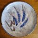 Ceramic plate from Brescon A Martin Vallauris with Wheat Ear motif