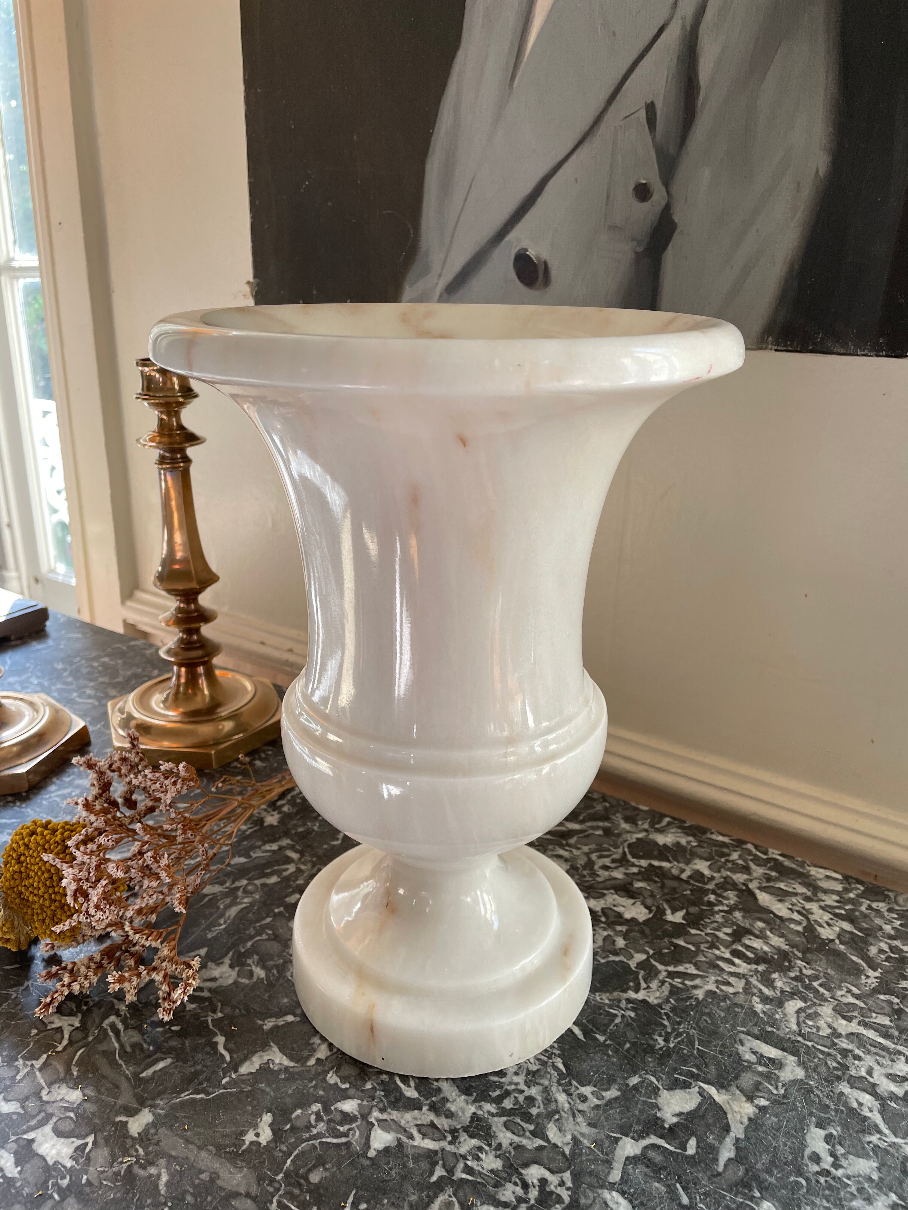 Medici vase in white marble