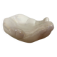 Iridescent white hand ring sizer pocket