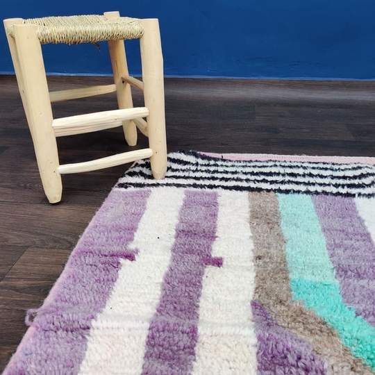 Moroccan Berber carpet boujad Pastel 145 X 250 cm