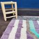 Moroccan Berber rug Boujad pastel 145 X 250 cm
