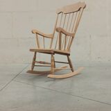 Wooden rocking chair 60's