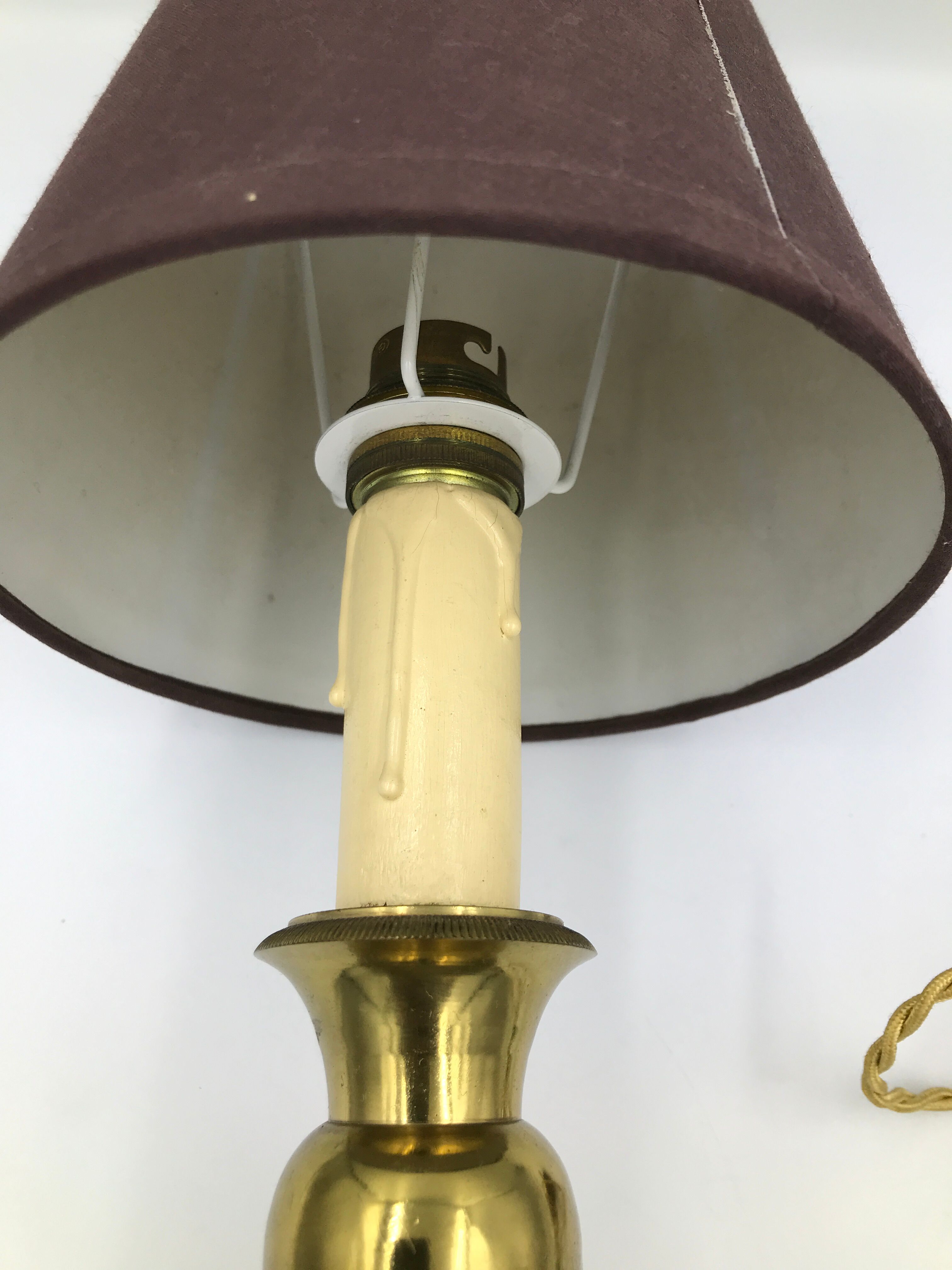 Vintage bronze bedside lamp
