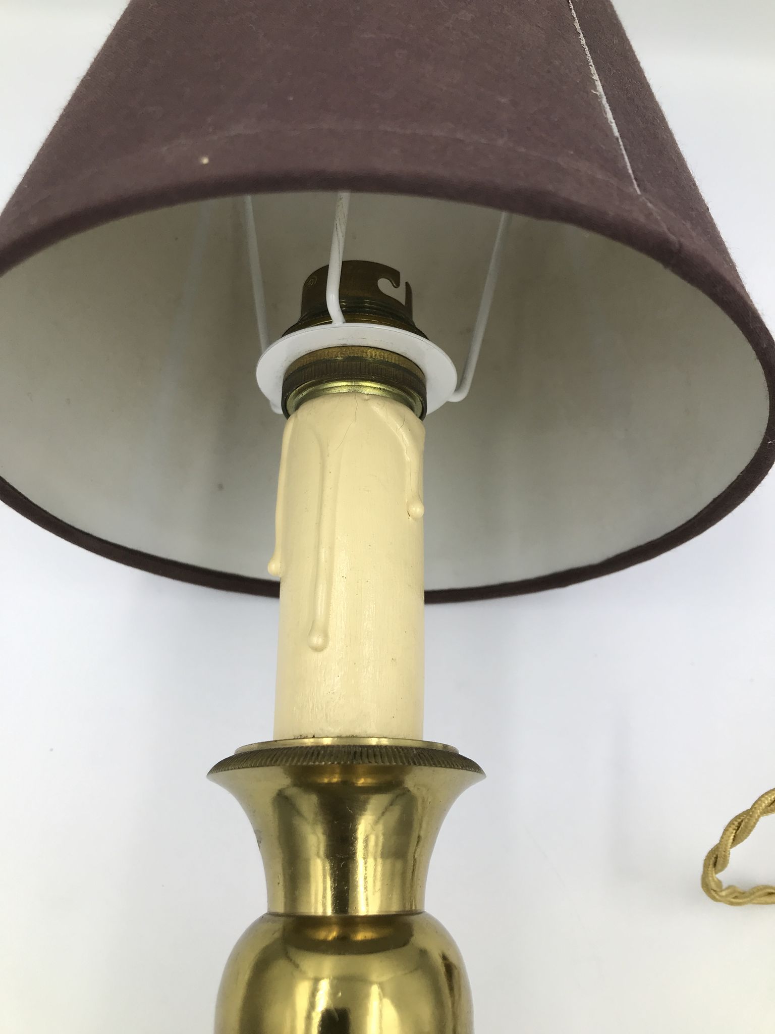 Vintage bronze bedside lamp