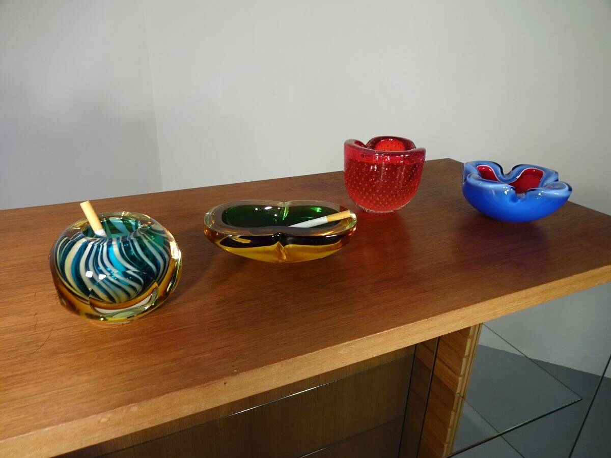 Italian Murano Glass Ashtray by Barovier & Toso, 1960s