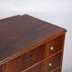 Antique pine chest of drawers with four drawers and brass handles – Central Europe, circa 1900