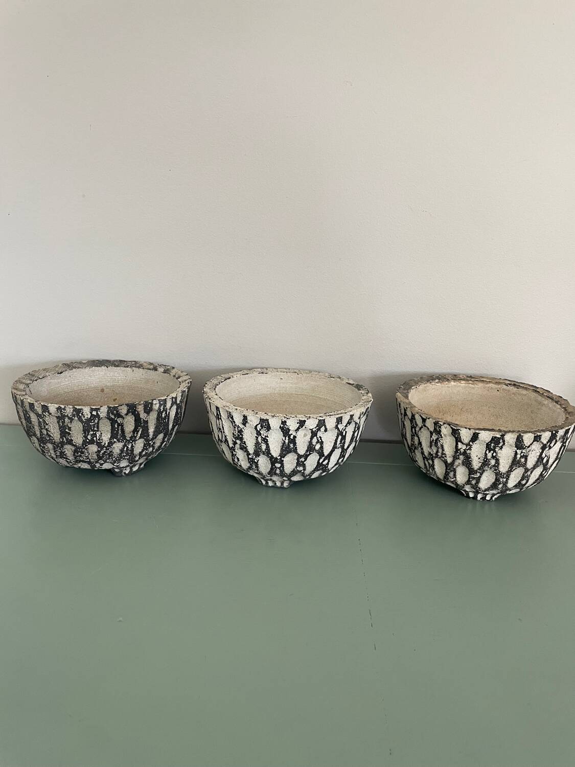 Set of plant pots, designer planter 1960