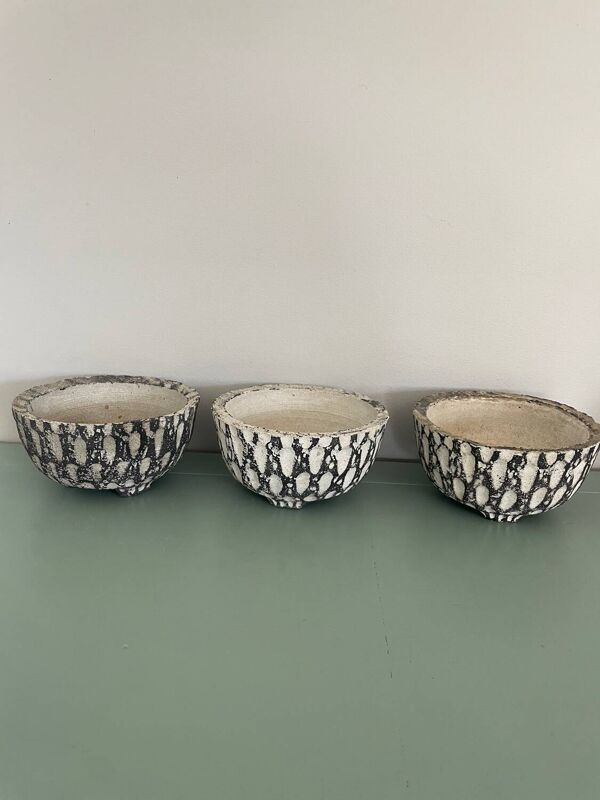 Lot de caches pot , jardinière design 1960