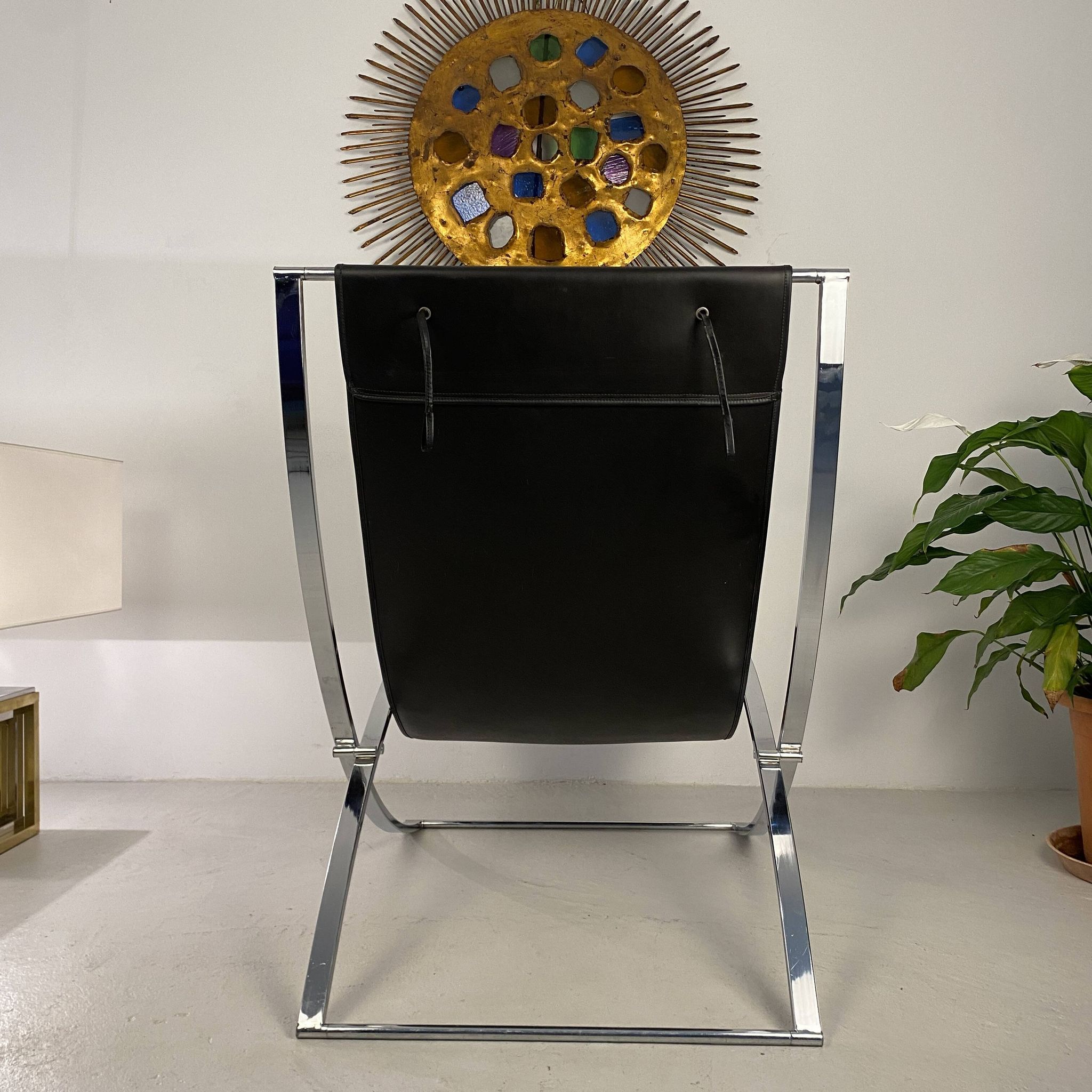 Pair of “Luisa” lounge chairs by Marcello Cuneo. 1970