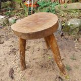 Wooden farm stool