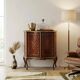 Vintage bar cabinet in baroque style, gilded wood, Italy, 20th century.