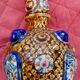 Vase en faience anglaise ancien Alhambrian decor en relief