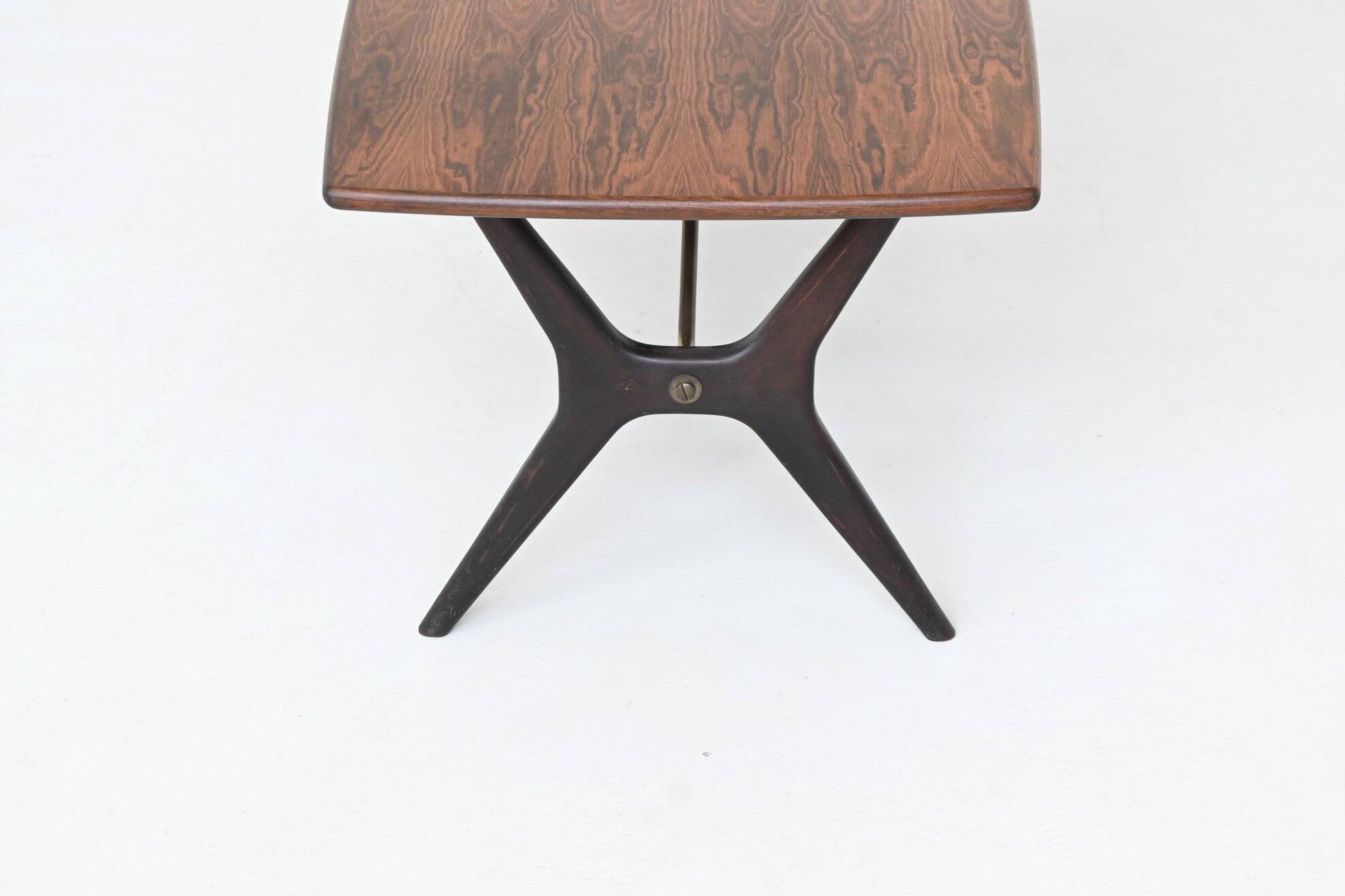 Karl Ekselius sculptural coffee table rosewood J.O.C. Sweden 1960