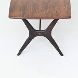 Karl Ekselius sculptural coffee table rosewood J.O.C. Sweden 1960