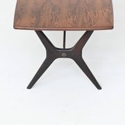 Table basse sculpturale Karl Ekselius en palissandre JOC Suède 1960