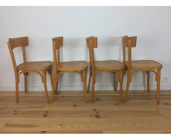 4 vintage bistro chairs 60s