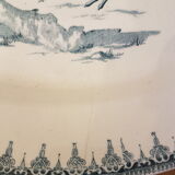 Compotier set and oval flat Iron Earth