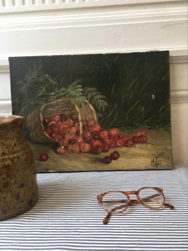 Oil on canvas signed 1905