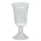 Cora vase, mid-century modern, transparent glass, Ząbkowice, Poland, 1970s