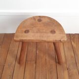 Tripod stool in light wood