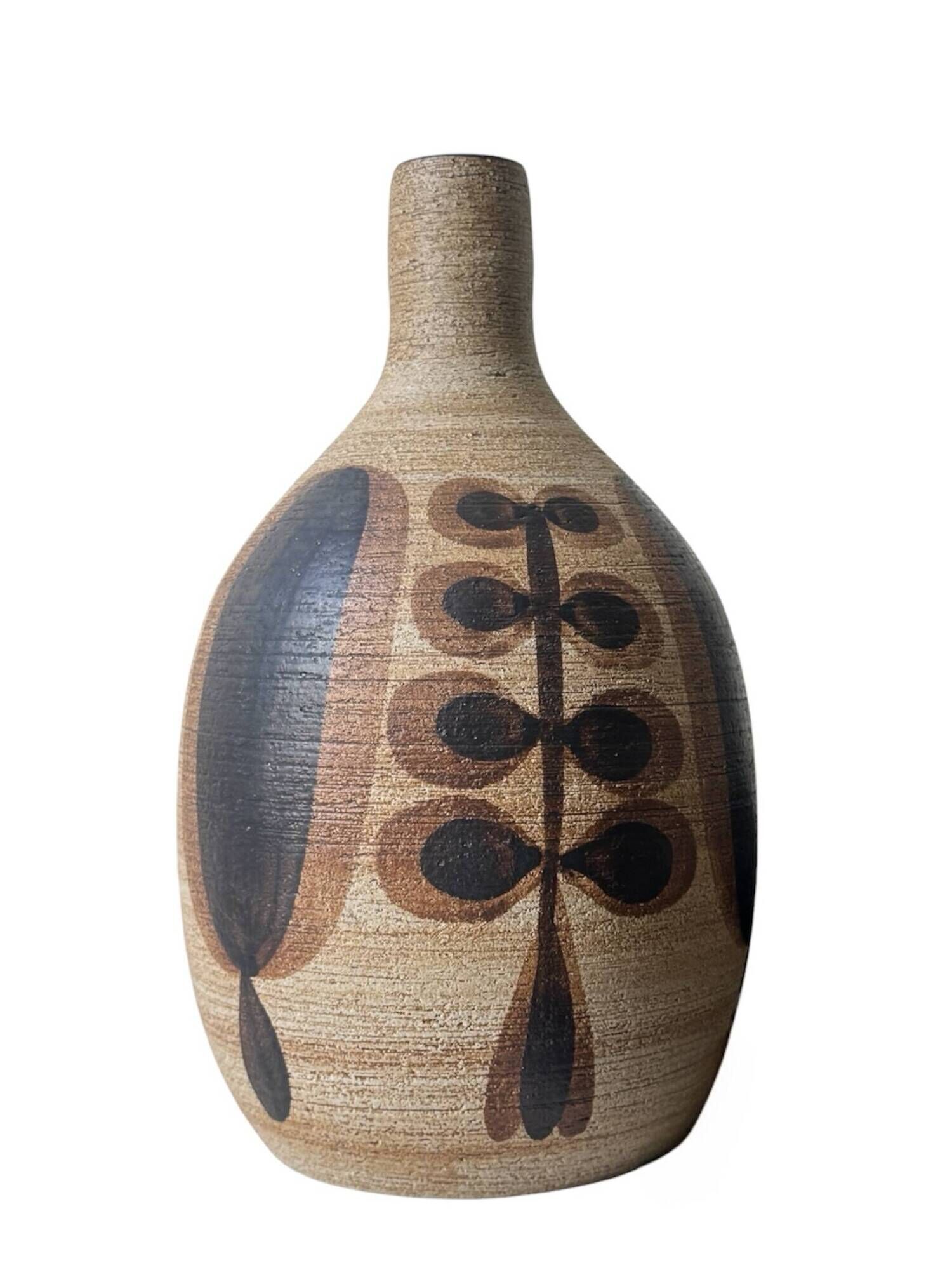 Large ceramic floral vase by Peter Mueller, Snafo 1970