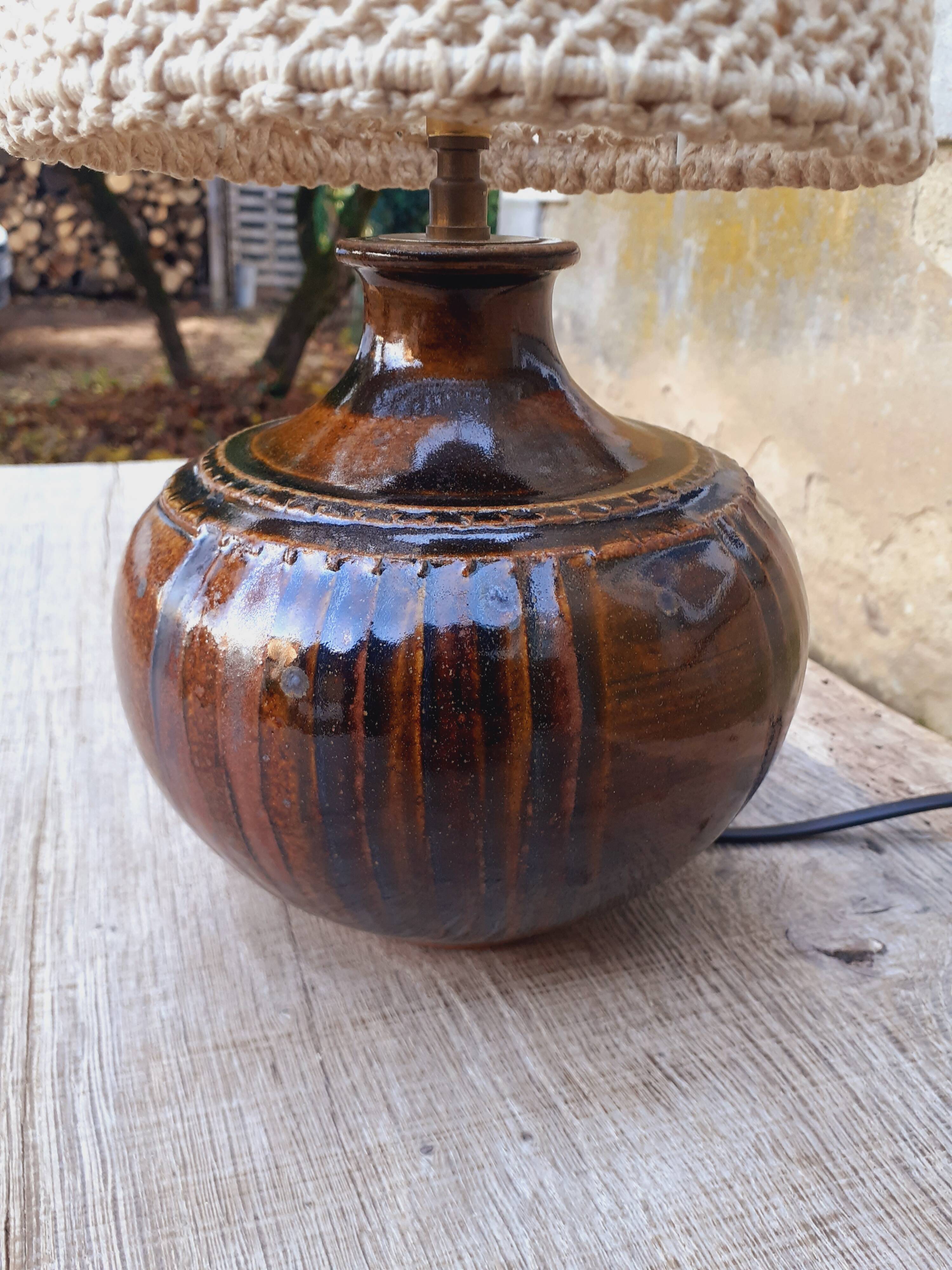 Ceramic lamp from the 50s/60s.