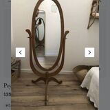 Psyche, oval standing mirror